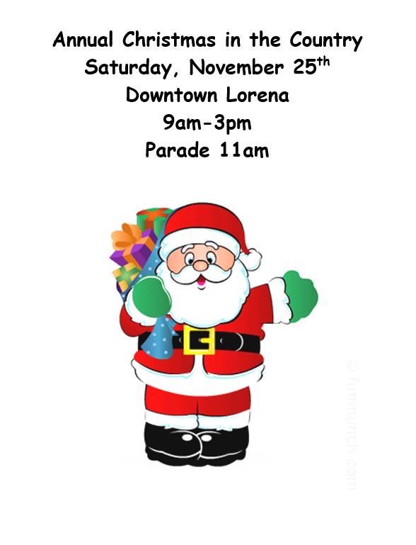 Santa Christmas in the Country