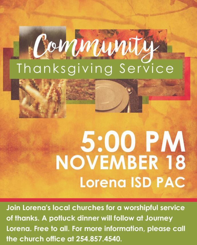 Community Thanksgiving 2018