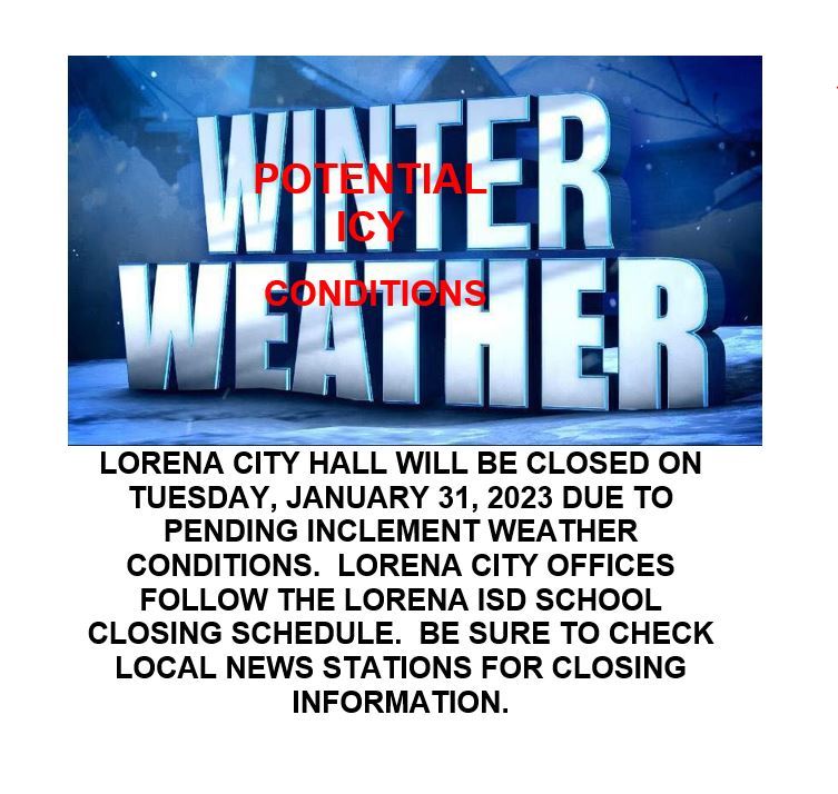 WEATHER CLOSING SIGN