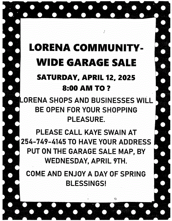 COMMUNITY WIDE GARAGE SALE